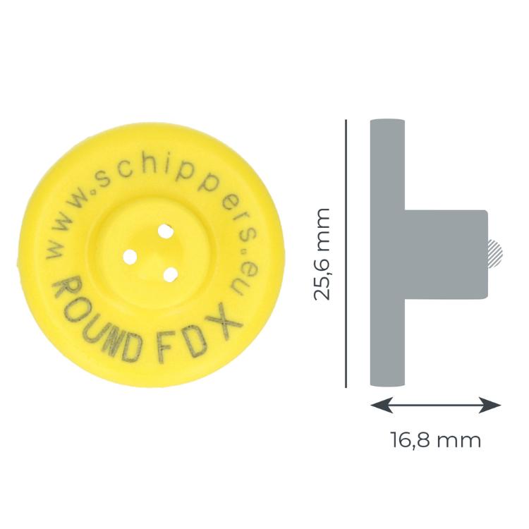 MS 電子耳標 FDX(全雙工) 不可重複 STF母頭 Ø25.6mm