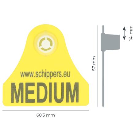 MS Medium耳標 母頭 (100個) 60.5x57mm