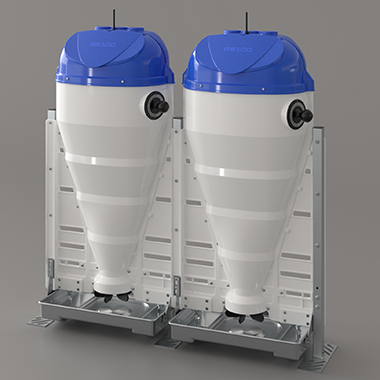 GS-100 可調式防架橋飼料桶